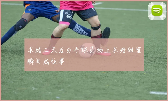 求婚三天后分手球员场上求婚甜蜜瞬间成往事